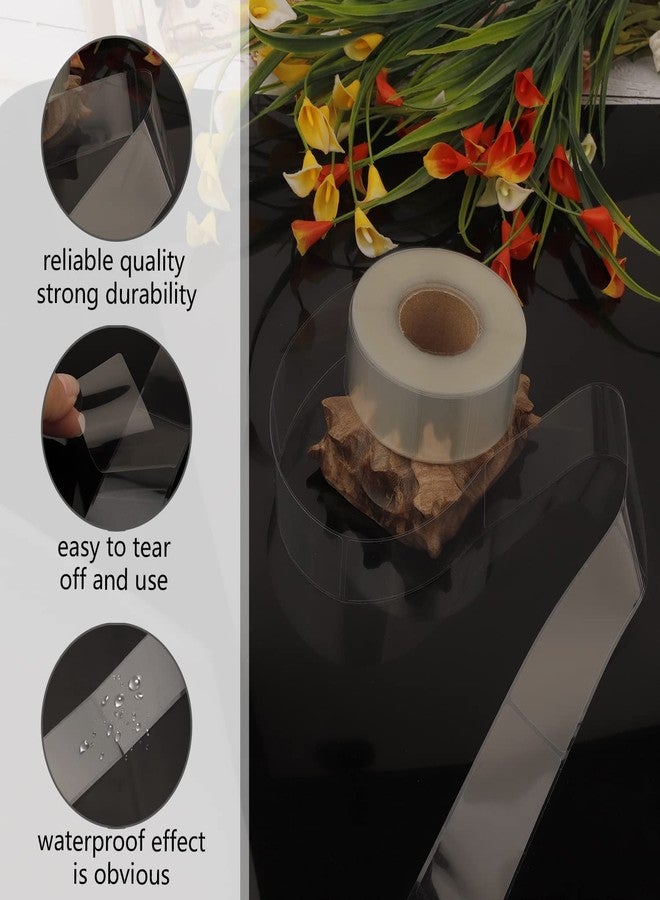 Prudiut 500 PCS Clear Labels Clear Stickers Label Protectors for Protecting Barcodes, Books, Numbers Waterproof Labels for Laboratory, Library, Office, Supermarket (3.15×1.2inch) - Image 4